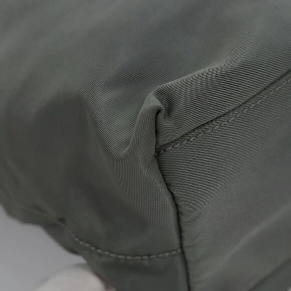 Prada Tessuto Grey Synthetic Shoulder Bag (Pre-Owned) - Picture 12 of 16